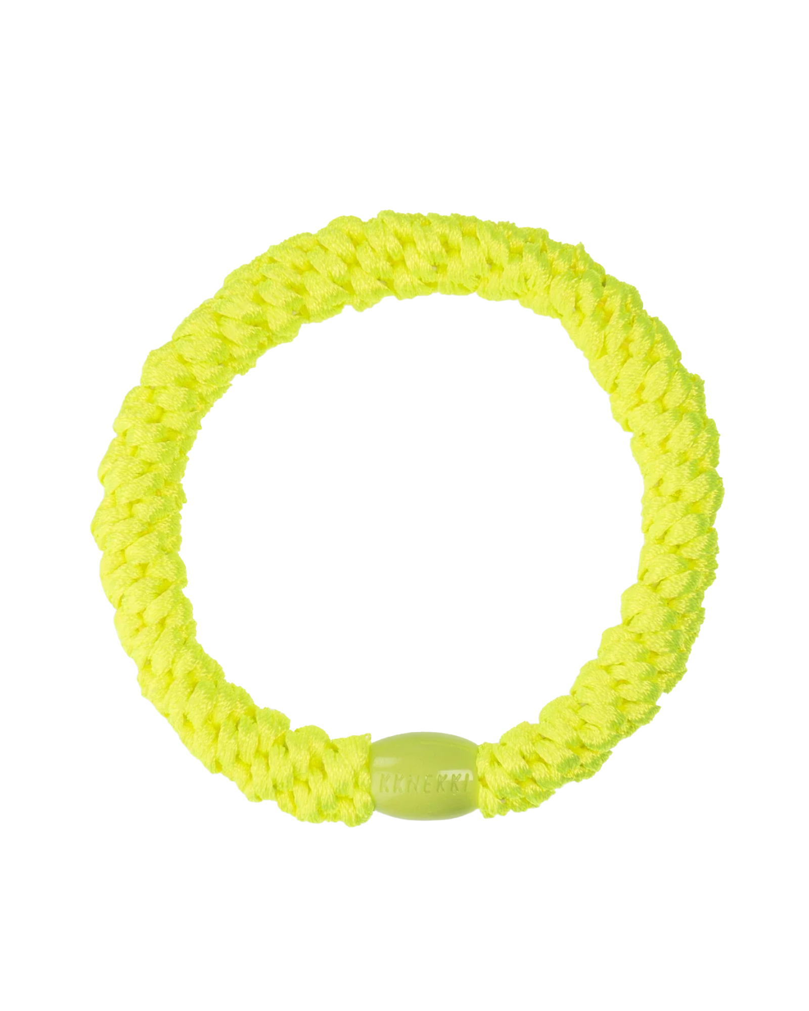 Élastique à cheveux Kknekki Original Jaune Néon, vue de face