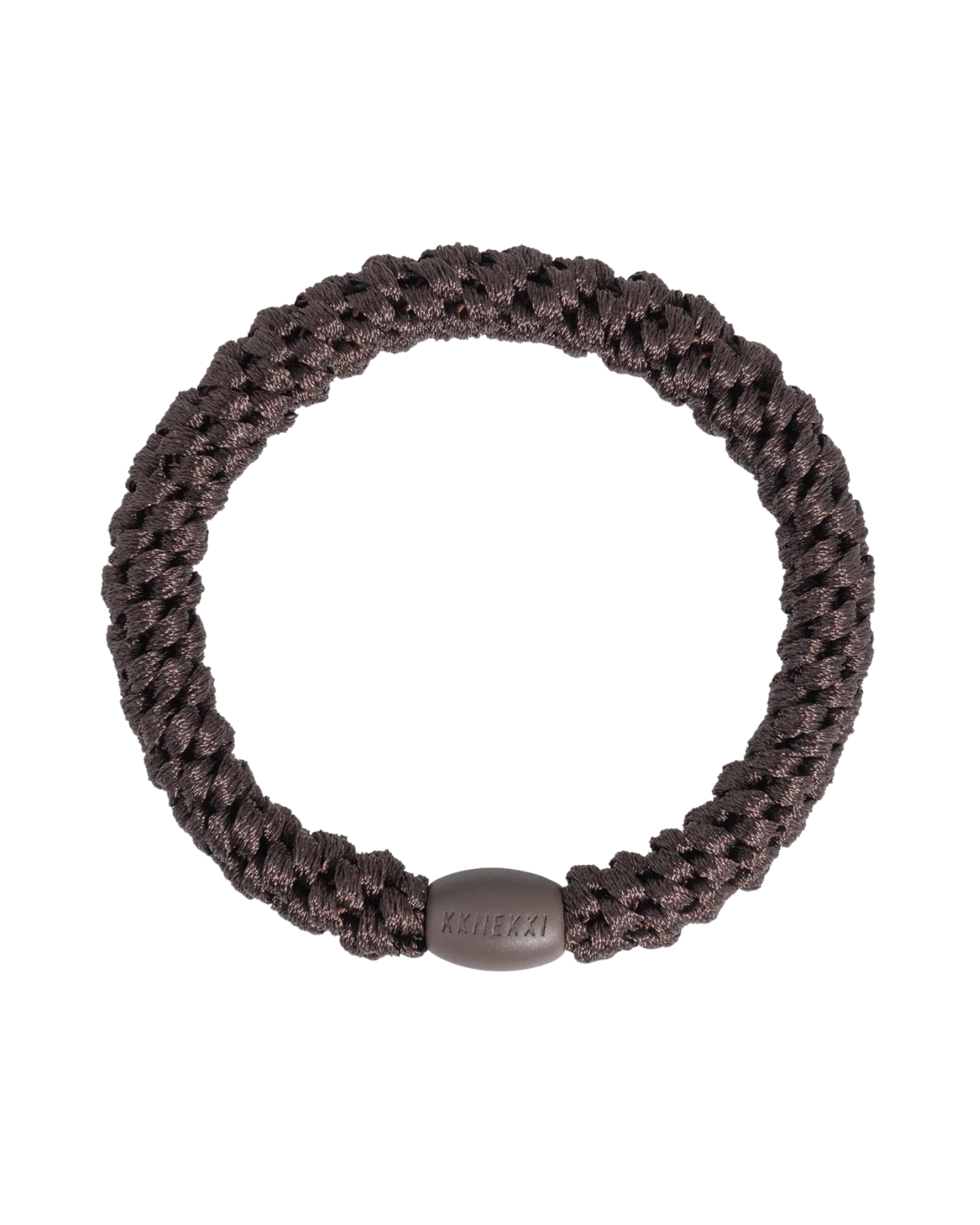 Élastique à cheveux KKNEKKI Marron – vue de face