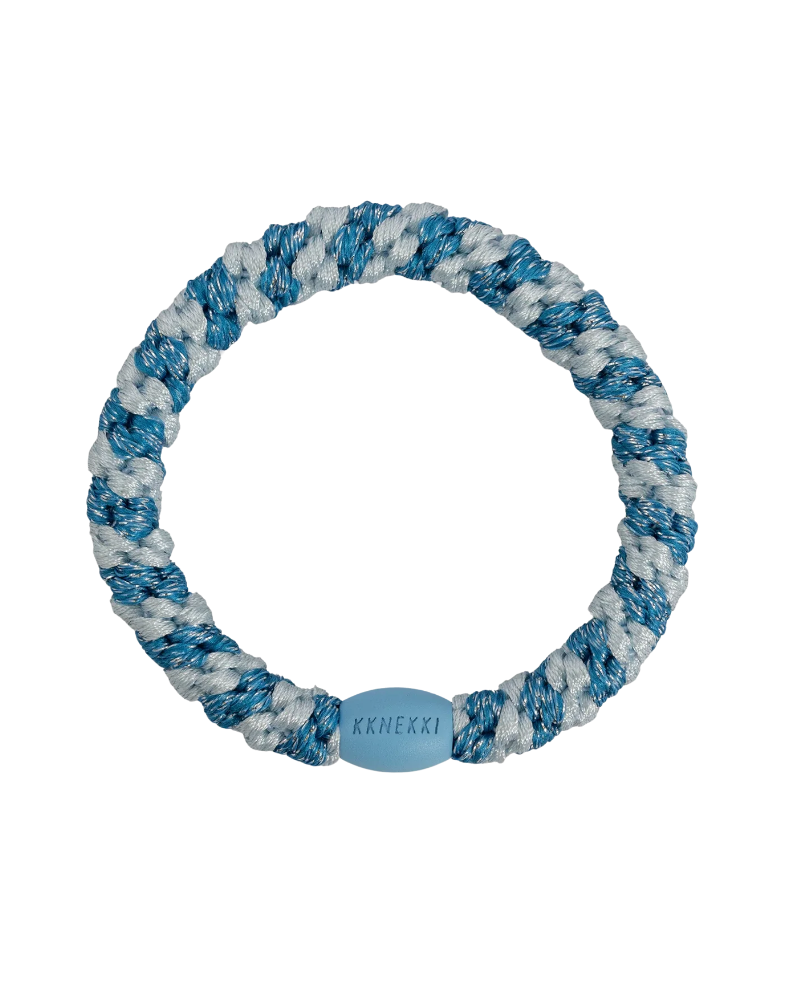 Élastique à cheveux Kknekki Original Rayé Bleu Layette, vue de face