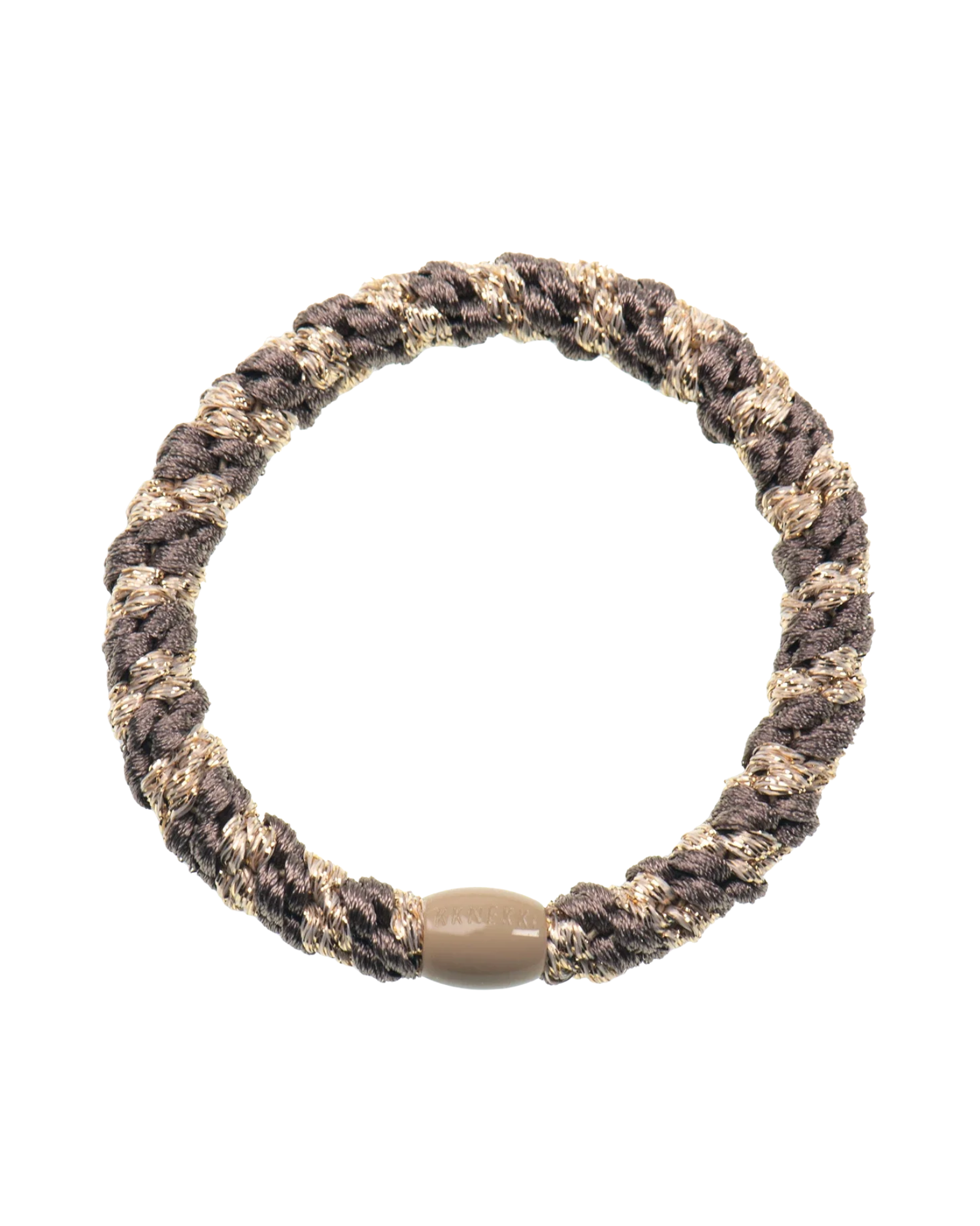 Élastique à cheveux KKNEKKI Taupe Beige – vue de face