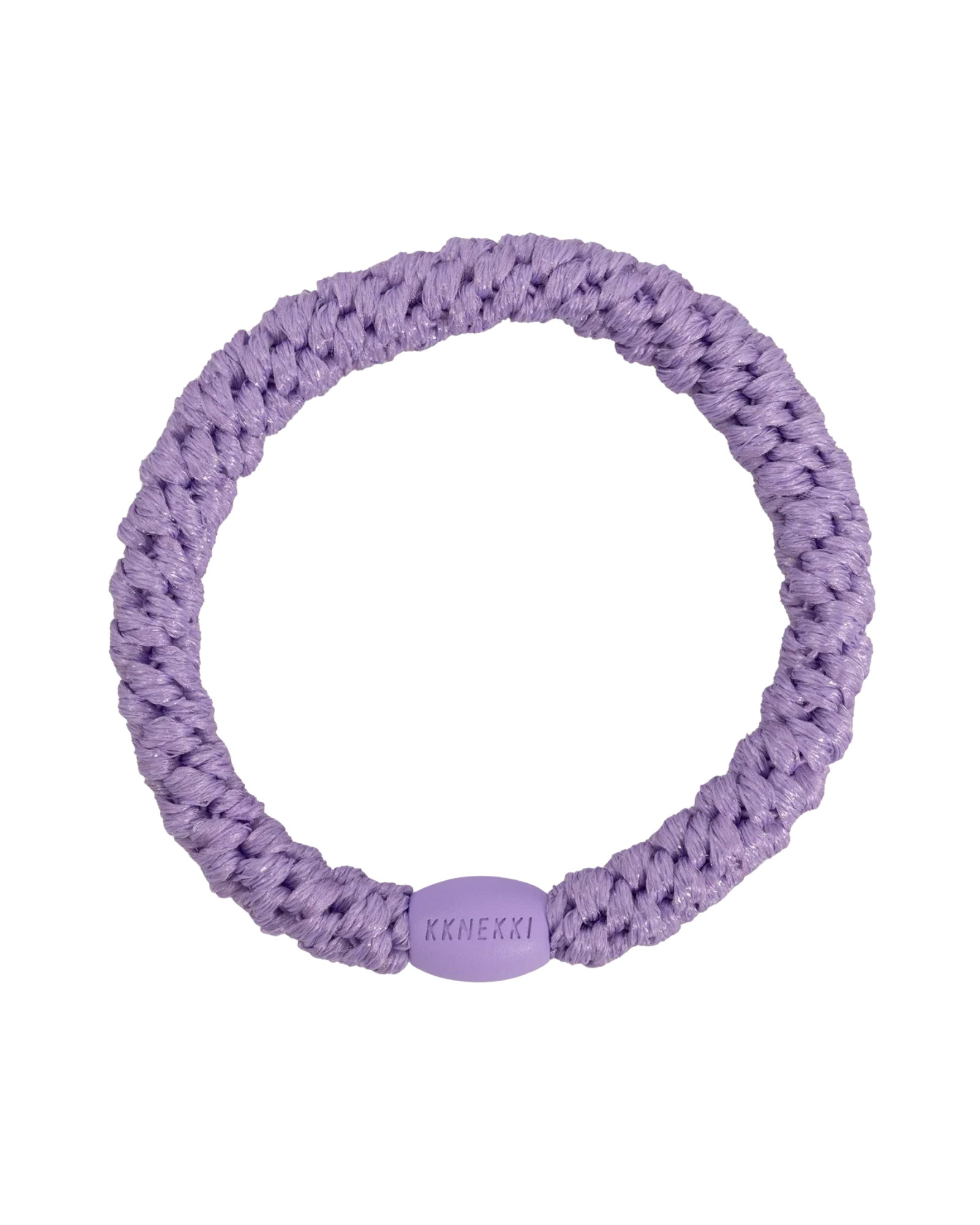 Élastique à cheveux Kknekki Original Violet Pailleté, vue de face