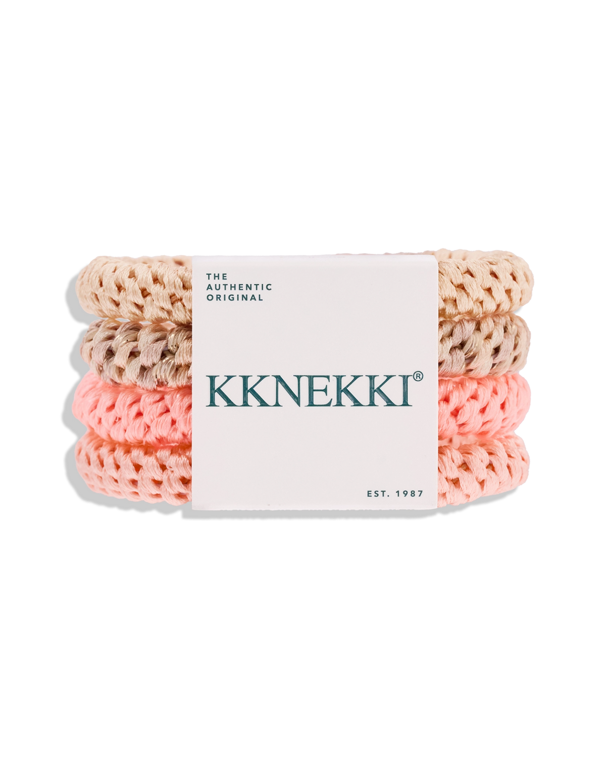 Lot de 4 élastiques à cheveux Kknekki Original, assortiment N°63