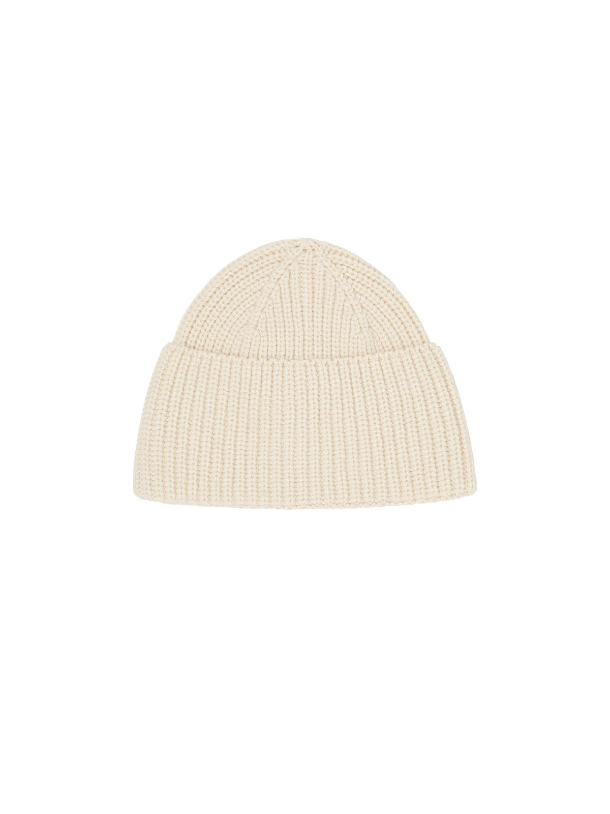 Bonnet côtelé LANIUS Blanc cassé – à plat