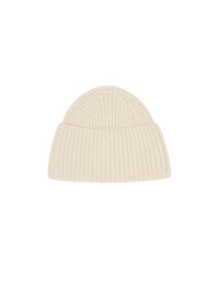 Bonnet côtelé LANIUS Blanc cassé – à plat