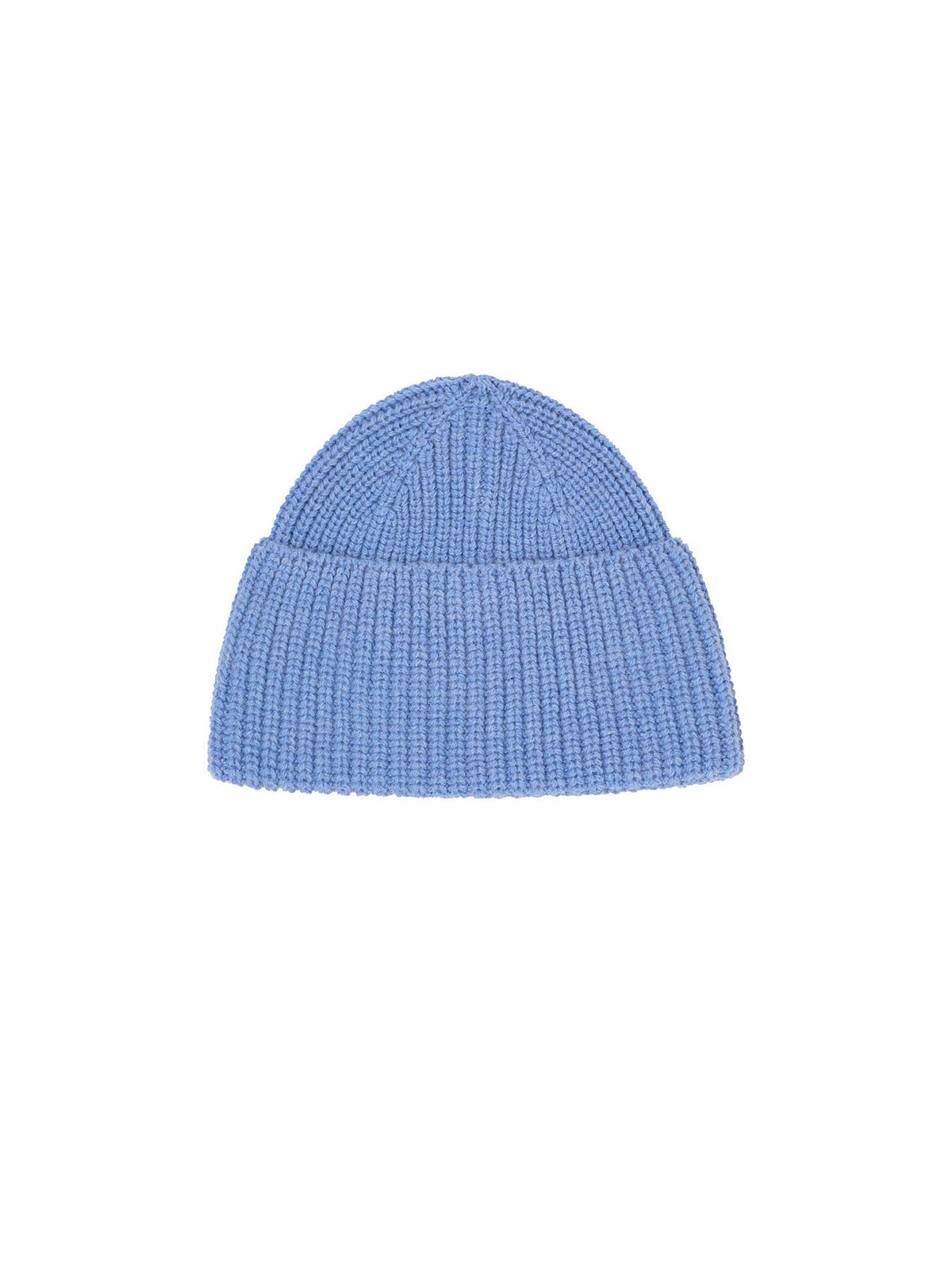 Bonnet côtelé LANIUS Bleu clair chiné – à plat