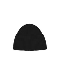Bonnet côtelé LANIUS Noir – à plat