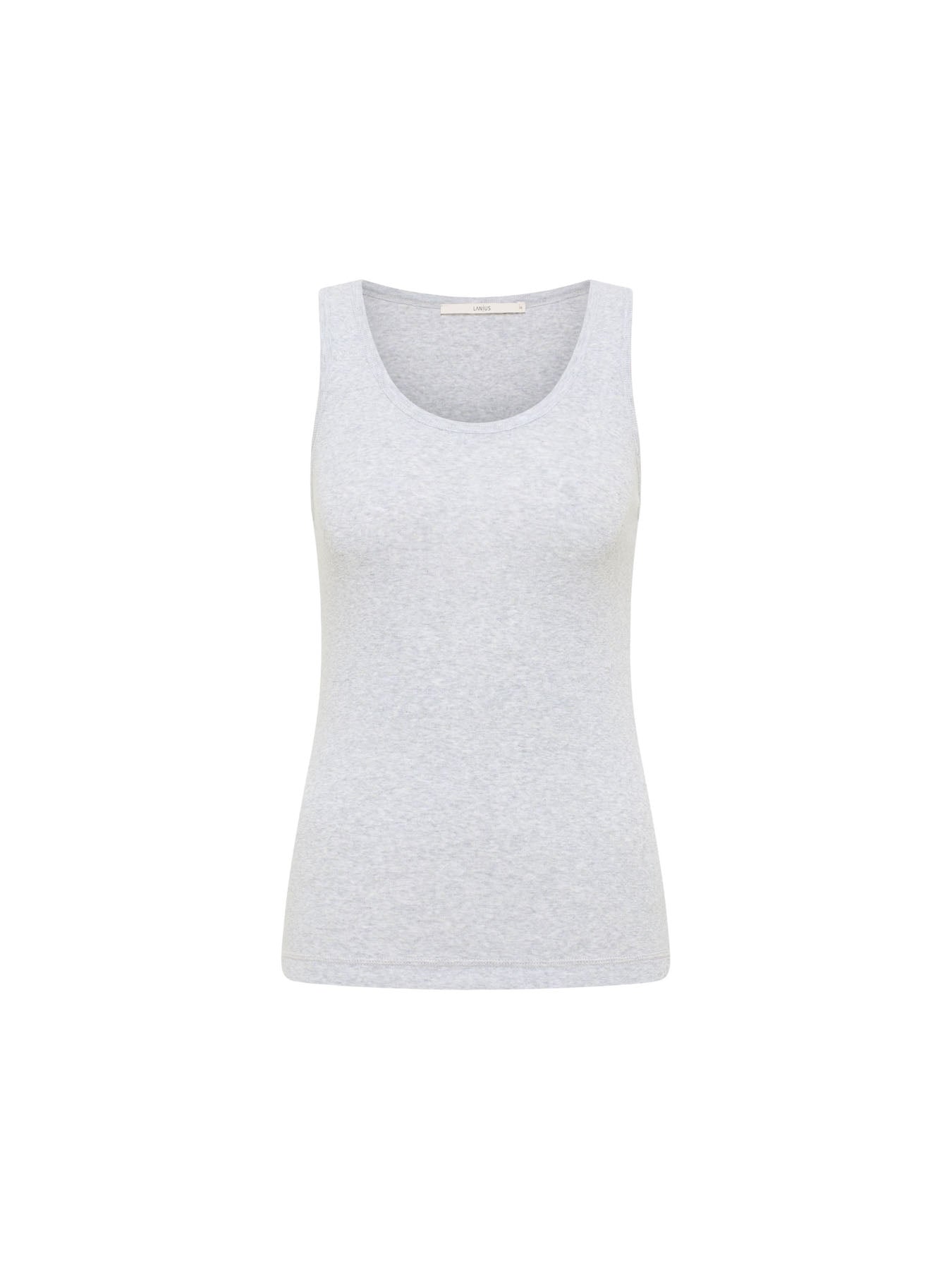 Débardeur coton bio LANIUS GOTS Gris Chiné – vue à plat