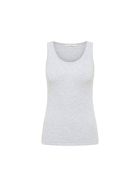 Débardeur coton bio LANIUS GOTS Gris Chiné – vue à plat
