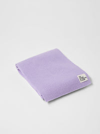 Écharpe laine vierge et cachemire LANIUS Lilas – pliée