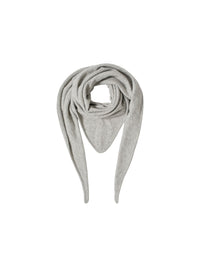 Écharpe triangle LANIUS Gris chiné – à plat, nouée