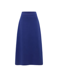 Jupe longue en maille LANIUS Violet – à plat, vue de face