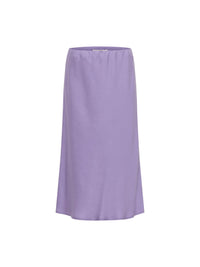 Jupe midi fluide TENCEL LANIUS Brume Violette – vue à plat