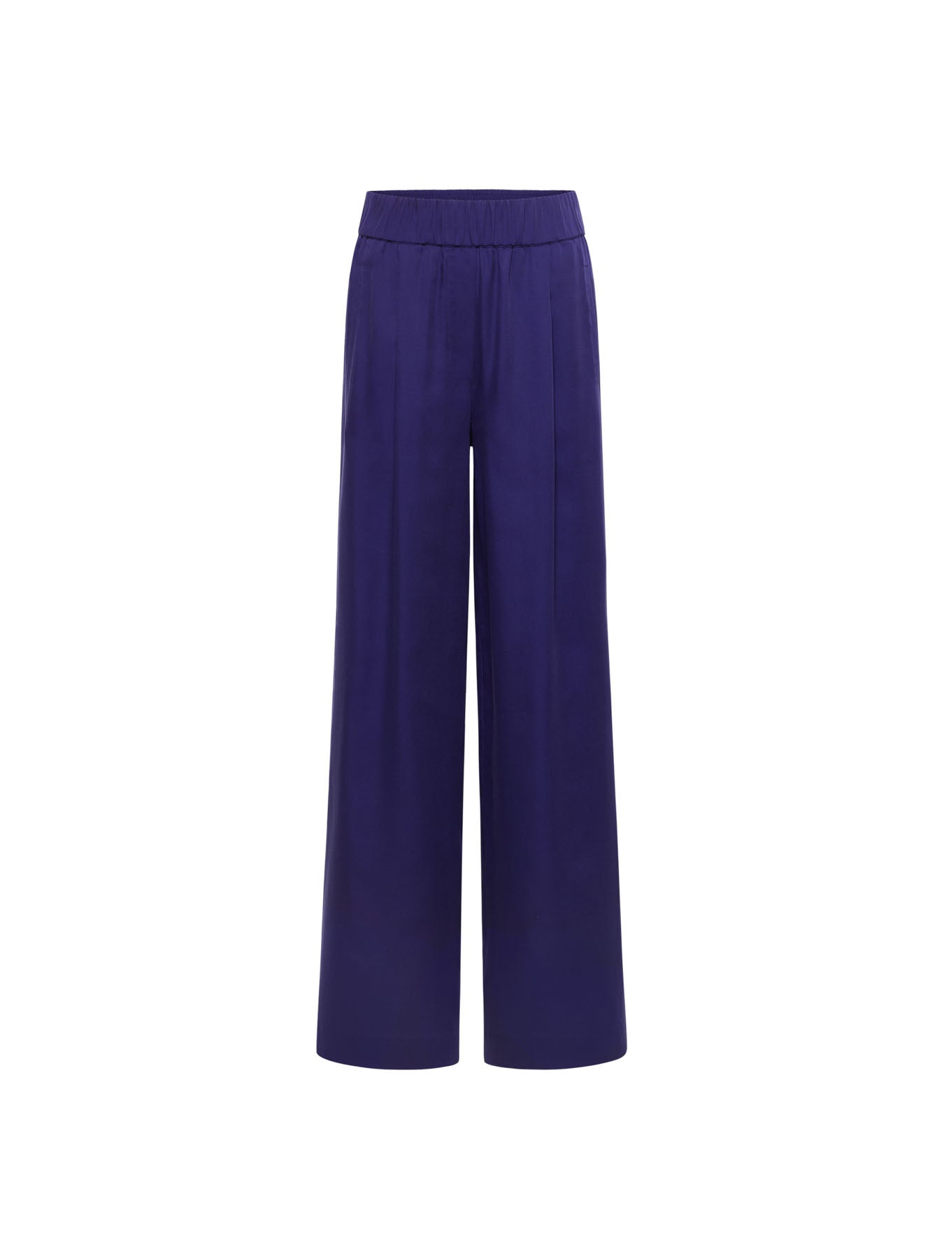 Pantalon fluide en TENCEL™ LANIUS Violet – à plat