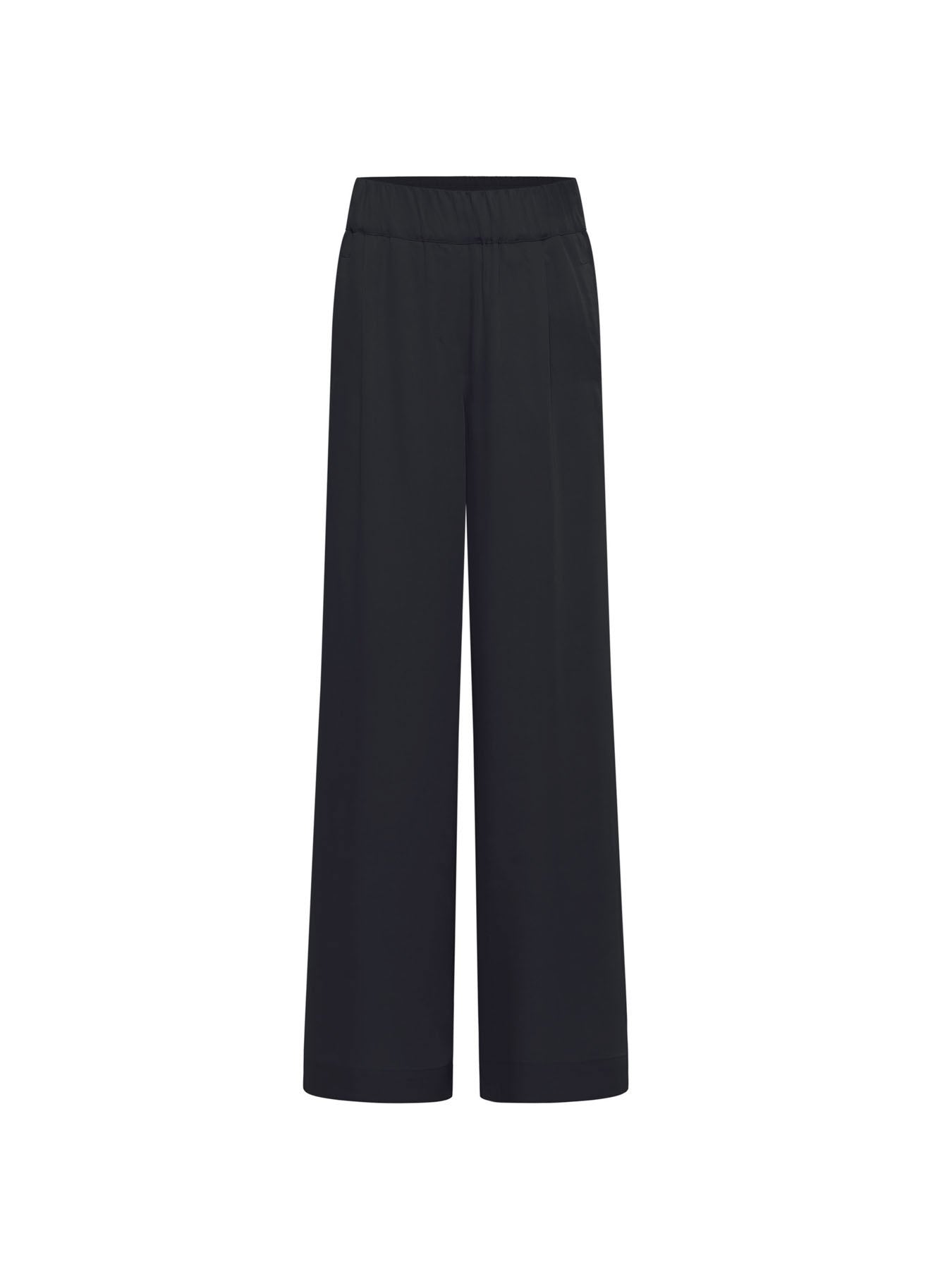 Pantalon large TENCEL LANIUS Bleu Nuit – vue à plat