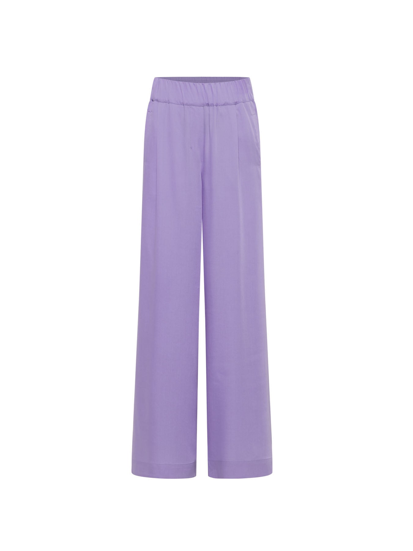 Pantalon large TENCEL LANIUS Brume Violette – vue de profil