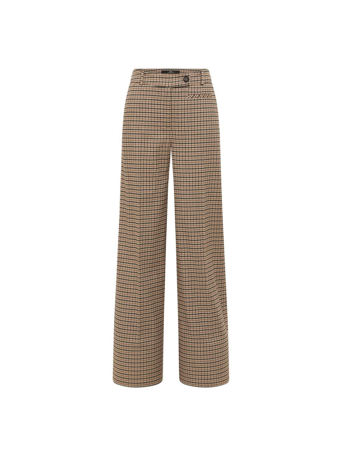 Pantalon Marlene à carreaux LANIUS Noir & beige – à plat, vue de face