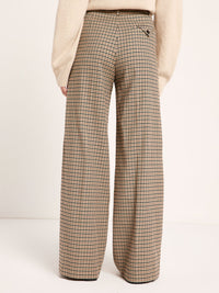 Pantalon Marlene à carreaux LANIUS Noir & beige – vue de dos