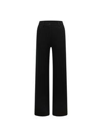 Pantalon Marlene en flanelle LANIUS Noir – à plat, vue de face