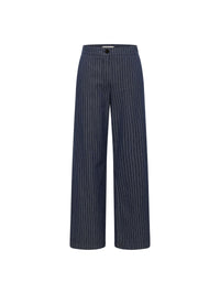 Pantalon Marlene rayé LANIUS Marine & Blanc – vue à plat