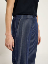 Pantalon Marlene rayé LANIUS Marine & Blanc – vue de dos