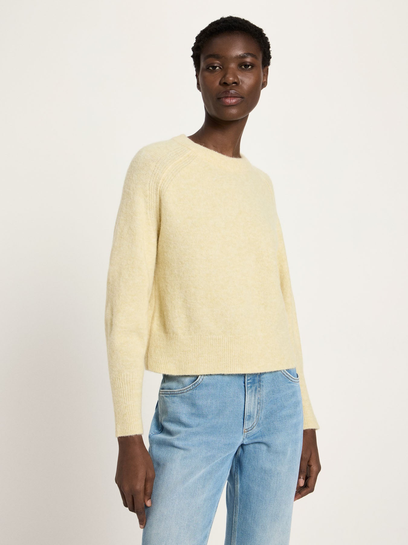 Pull raglan LANIUS Mélange Soleil Pastel – vue de face