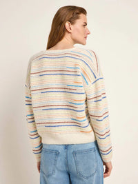 Pull rayé mélange alpaga LANIUS Multicolore – vue à plat