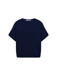 Pull sans manches LANIUS Bleu nuit – à plat