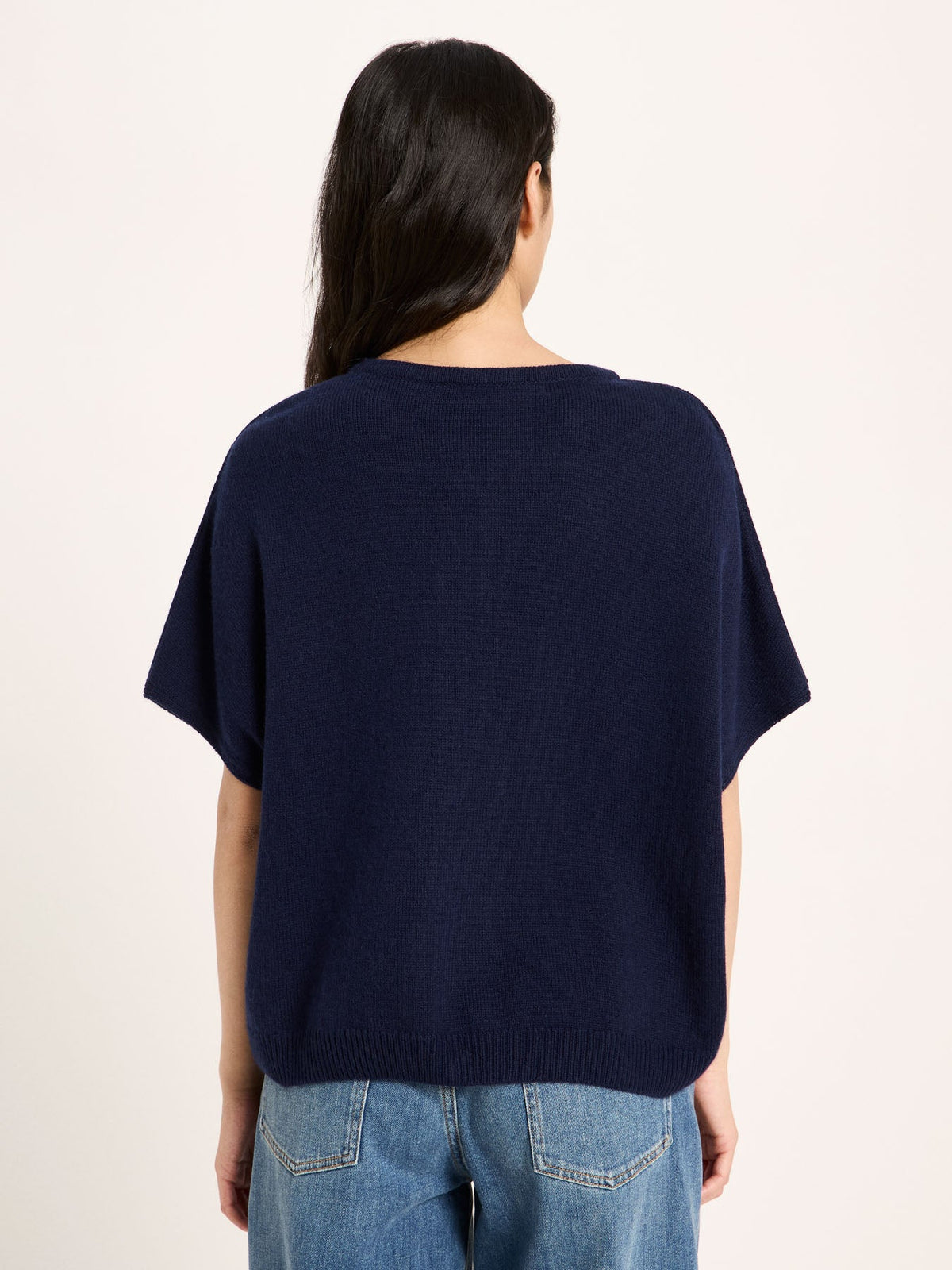 Pull sans manches LANIUS Bleu nuit – vue de dos