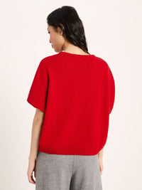 Pull sans manches LANIUS Rouge – vue de dos