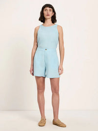 Short lin bio LANIUS Bleu Ciel – vue à plat