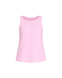 Top sans manches lin LANIUS Rose Orchidée – vue de profil
