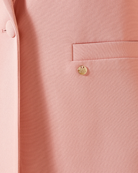 Blazer Junie Miley MOS MOSH Rose – détail de la poche et du twill texturé
