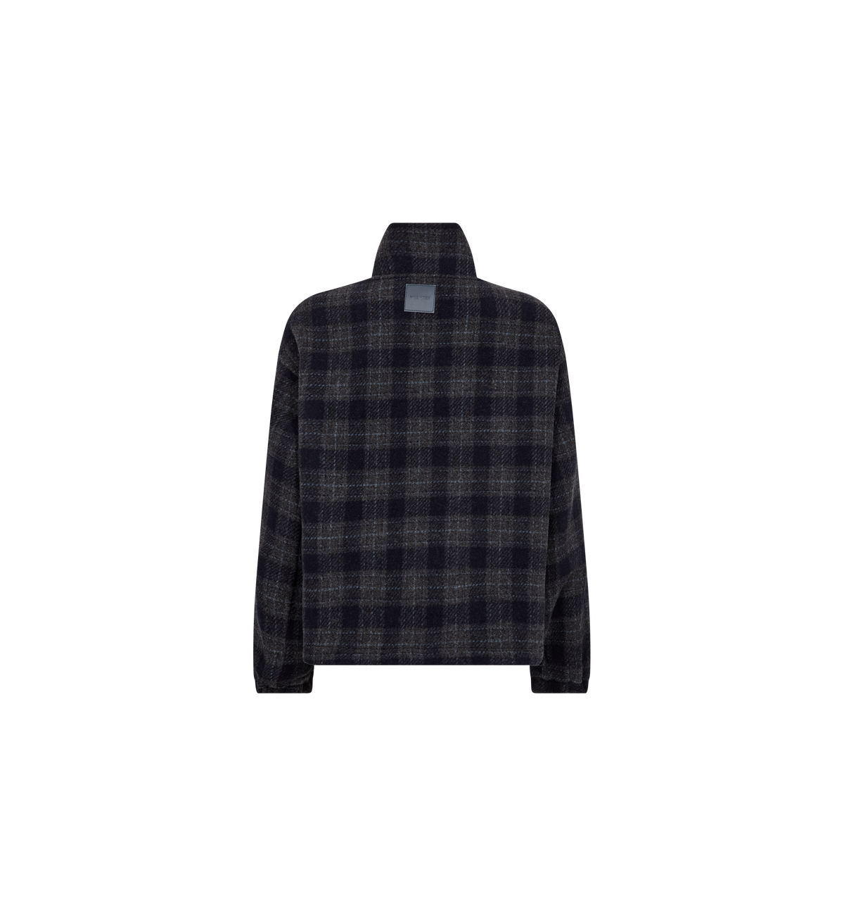 Blouson à carreaux MOS MOSH Salute Navy – vue de dos à plat