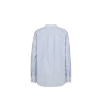 Chemise Elinda à rayures et dentelle MOS MOSH Brunnera Blue – vue de dos