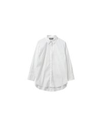 Chemise oversize Enola en coton MOS MOSH Blanc – vue de face