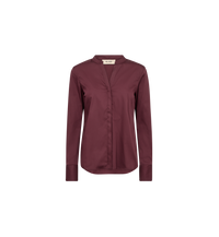 Chemise ajustée MOS MOSH Port Royale – vue de face à plat, encolure en V