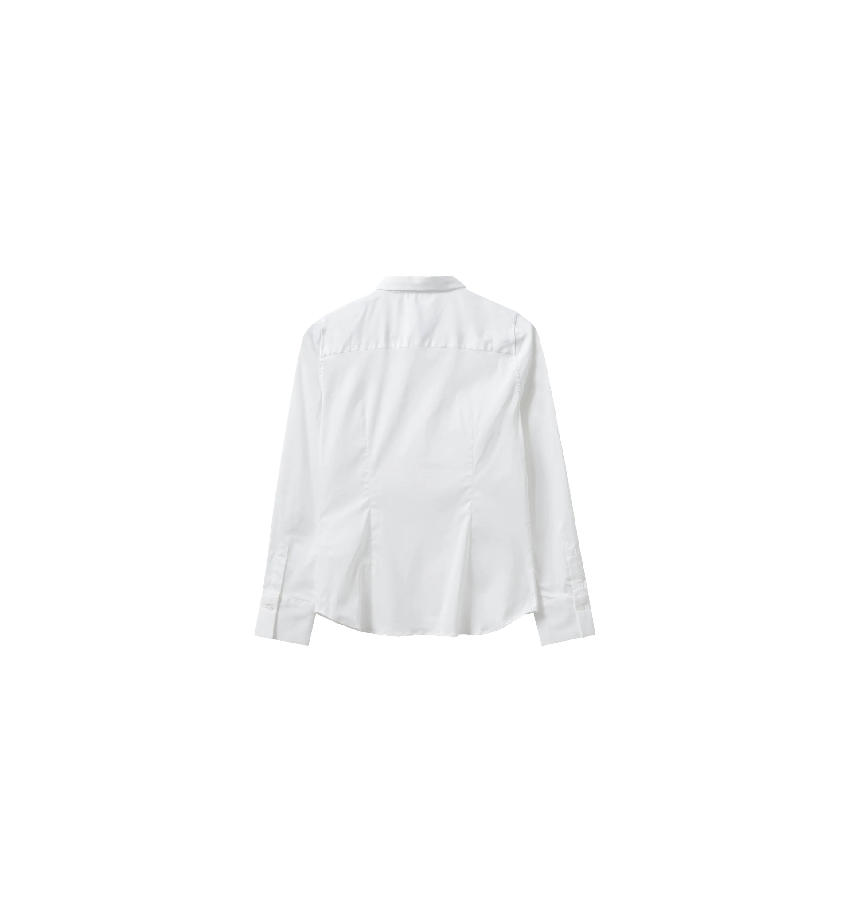 Chemise ajustée Tilda en coton stretch MOS MOSH Blanc – vue de dos