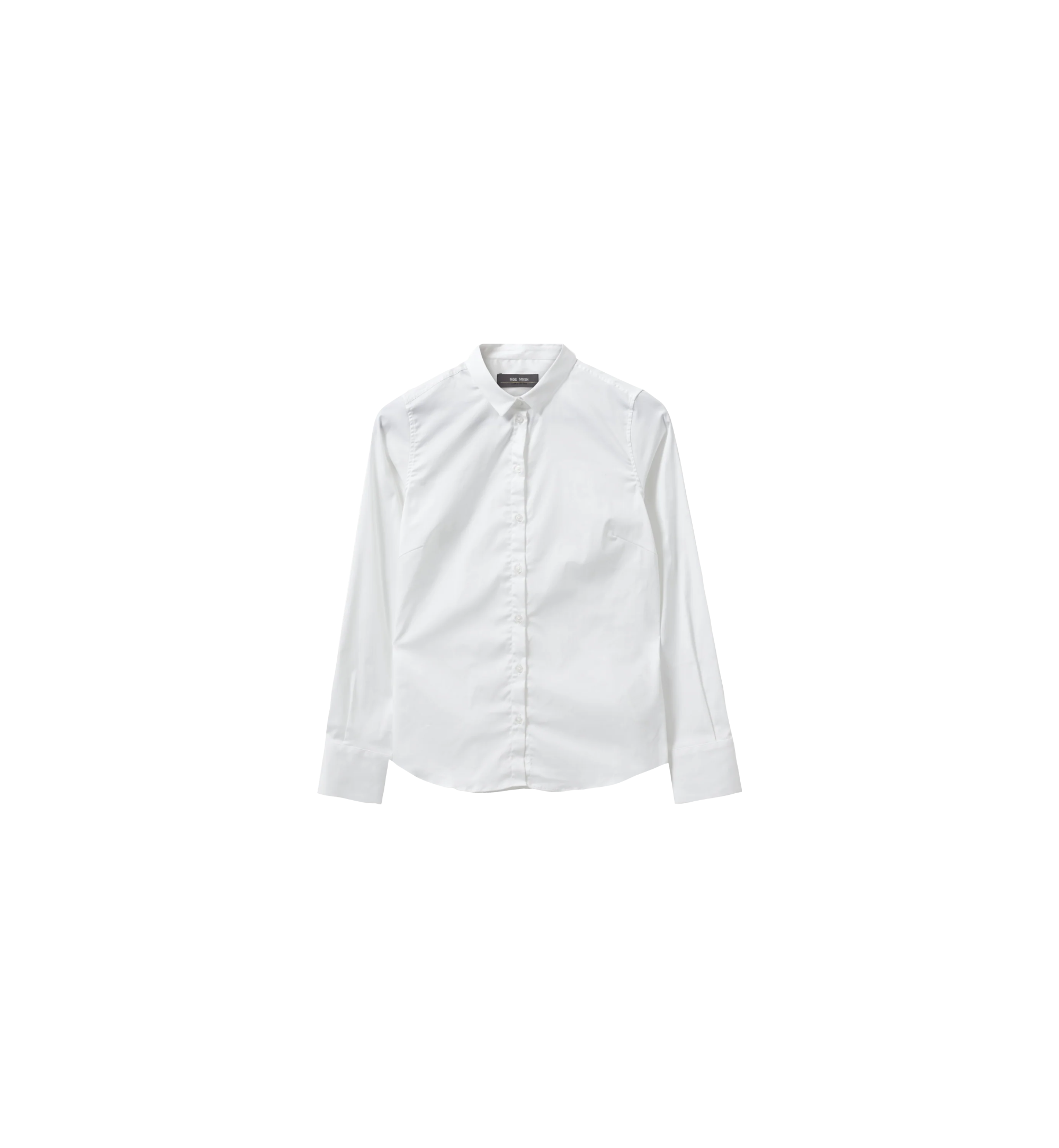 Chemise ajustée Tilda en coton stretch MOS MOSH Blanc – vue de face