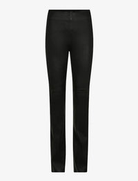 Legging en cuir Sarina MOS MOSH Noir – vue de face, taille haute et jambe près du corps