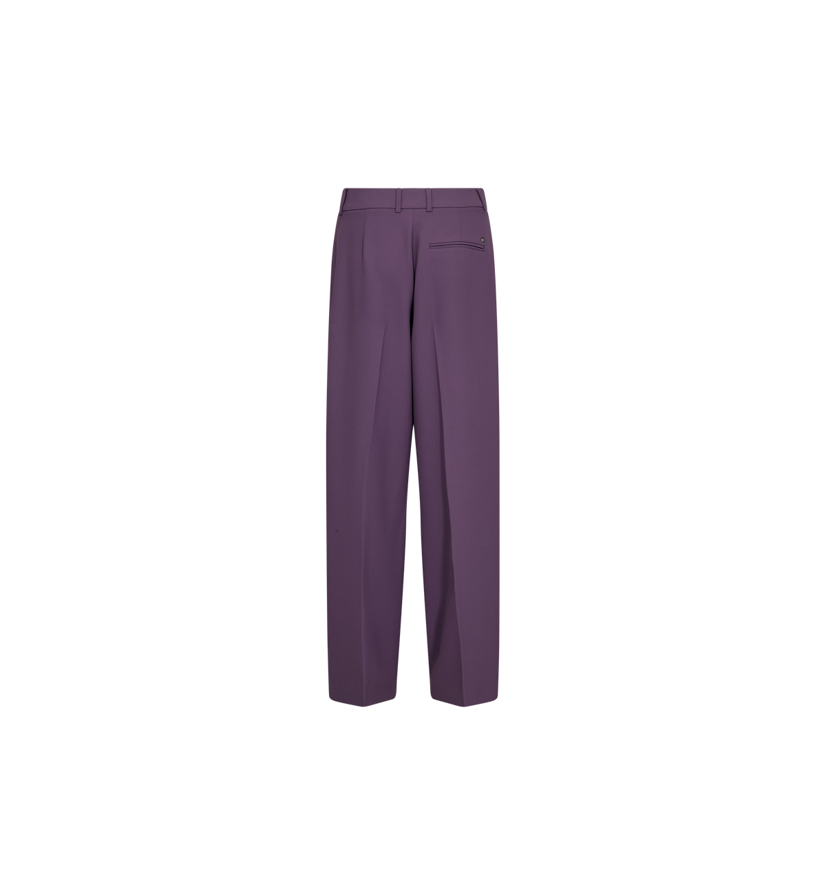 Pantalon à pinces MOS MOSH Sweet Grape – vue de dos à plat, passants et poches