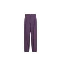 Pantalon à pinces MOS MOSH Sweet Grape – vue de face à plat, pinces à la taille et jambe ample