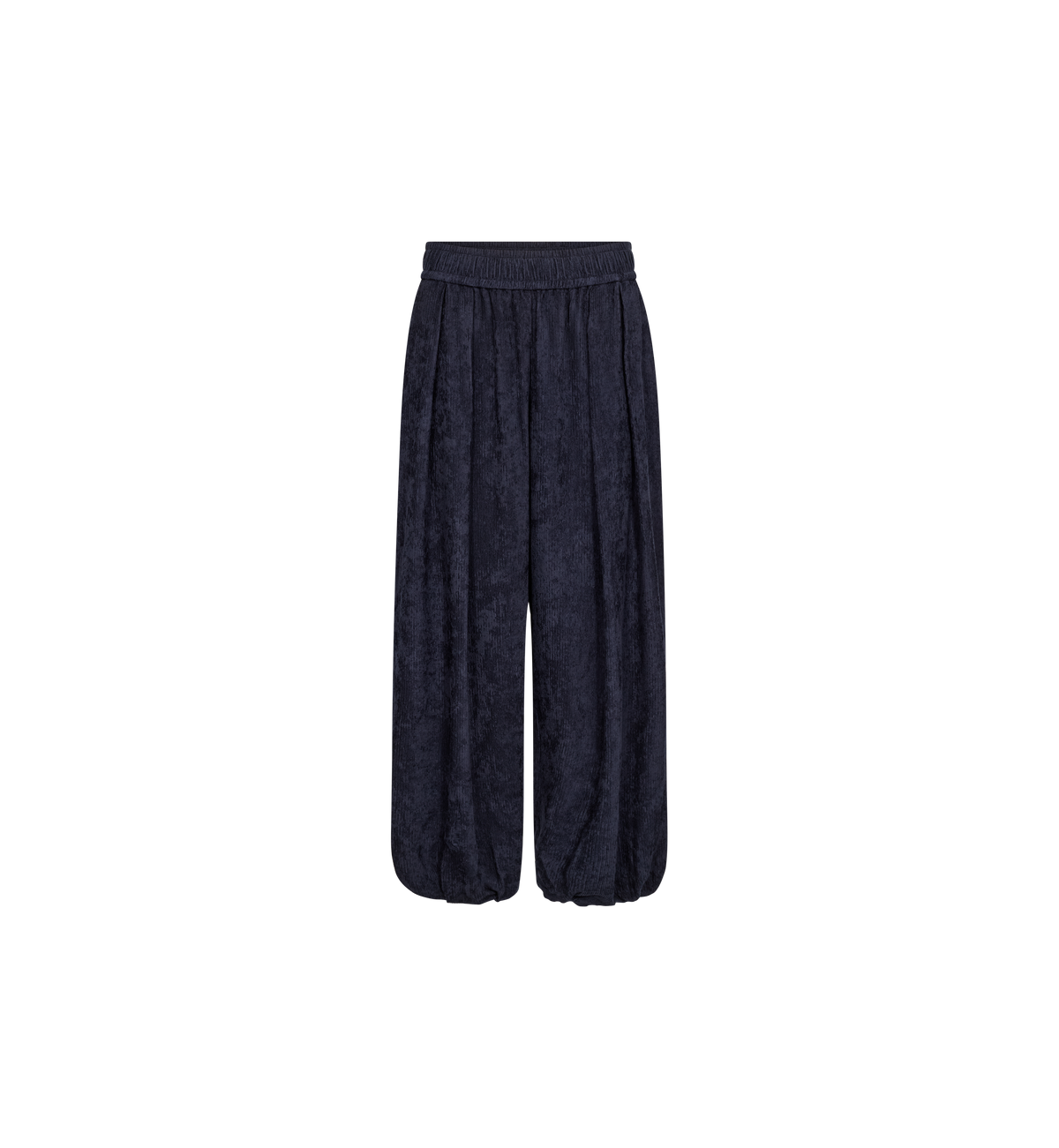 Pantalon 7/8 à jambe ballon MOS MOSH Salute Navy – vue de face à plat