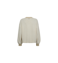 Pull col V oversize laine alpaga cachemire MOS MOSH Boulder – vue de dos