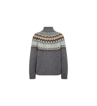 Pull col montant à jacquard MOS MOSH Thunderstorm – vue de dos à plat