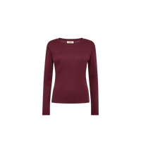 T-shirt manches longues col bateau MOS MOSH Port Royale – vue de face à plat