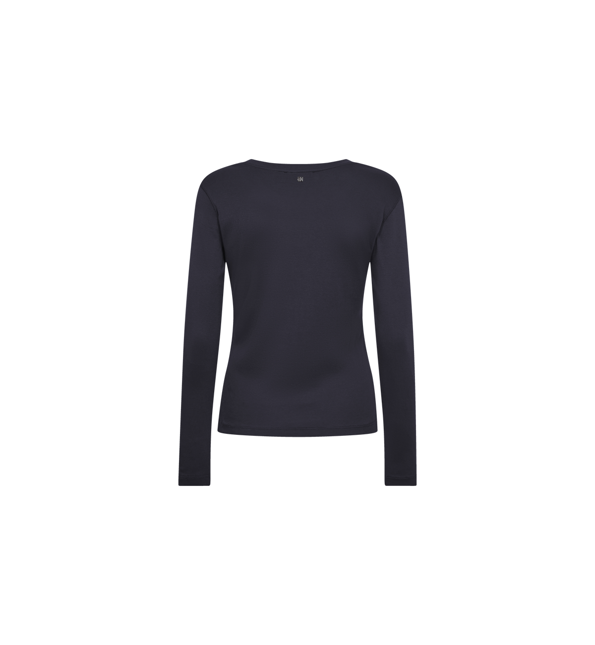 T-shirt manches longues col bateau MOS MOSH Salute Navy – vue de dos à plat