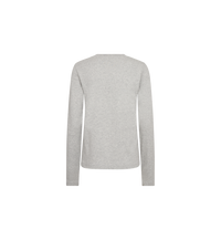T-shirt manches longues MOS MOSH gris chiné – vue de dos à plat