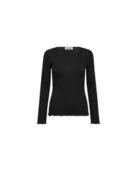 Top Elaine sans coutures MOS MOSH Noir – vue de face
