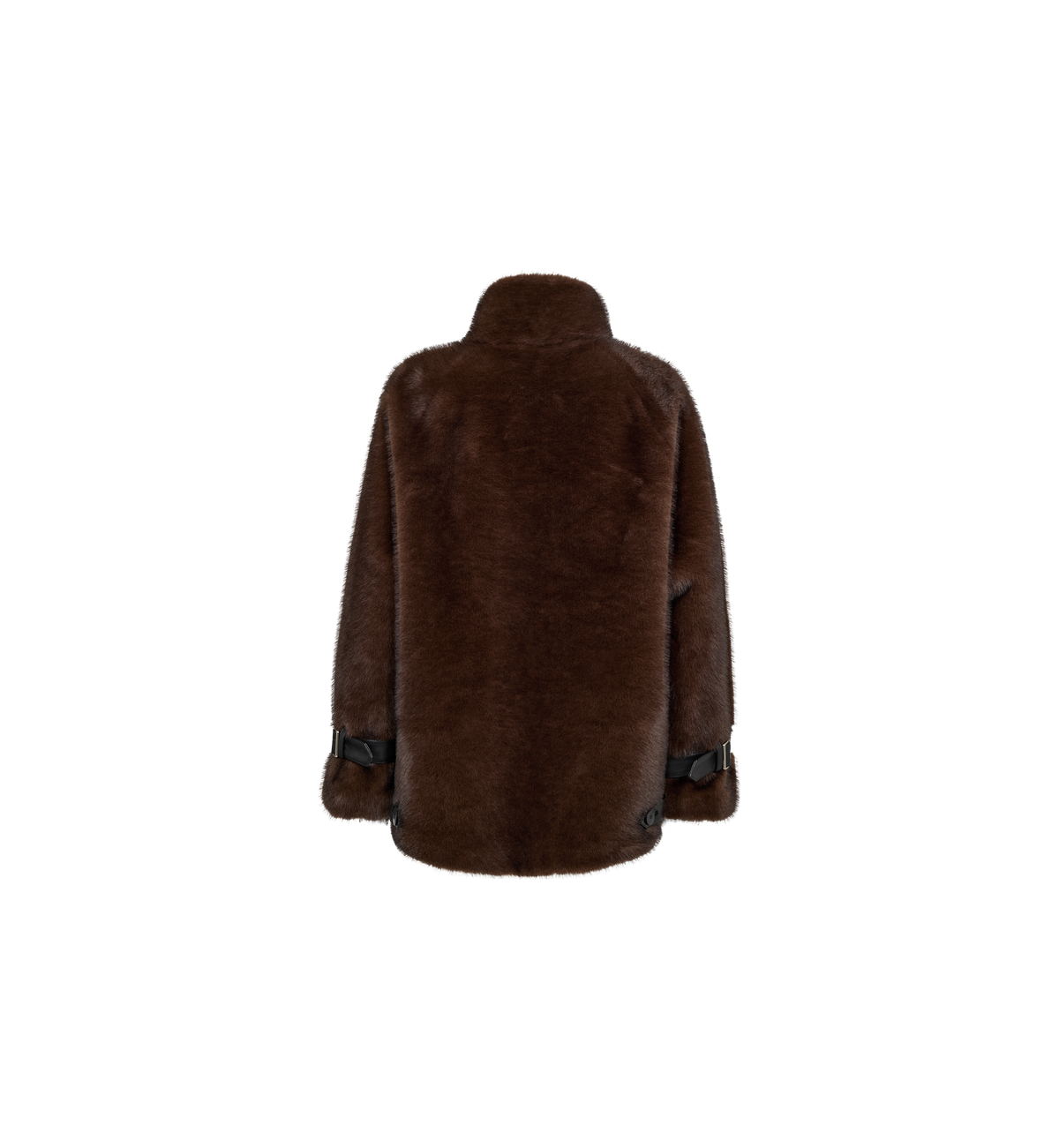 Veste en fausse fourrure MOS MOSH Delicioso – vue de dos à plat, longueur mi-cuisse